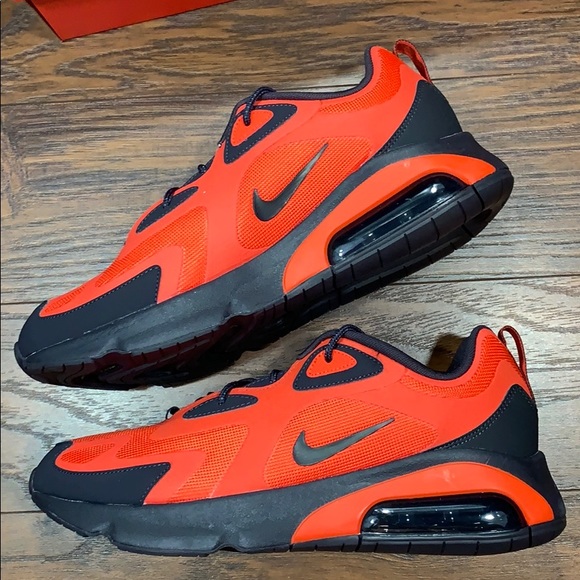 NIKE AIR MAX 200 Habanero Red/Oil Grey - Picture 11 of 16